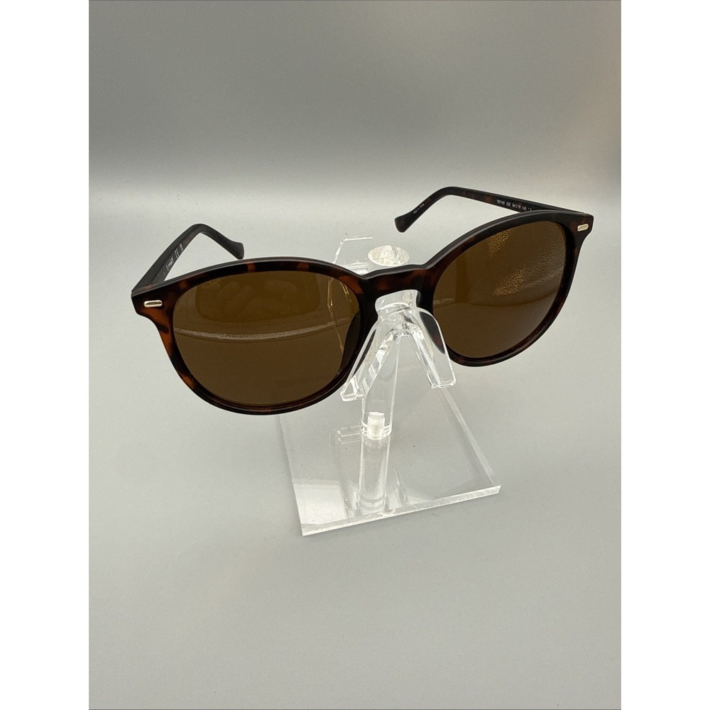 Timberland Unisex Sunglasses TB7185 Round Tortoise Frames - Lens Polarized Brown